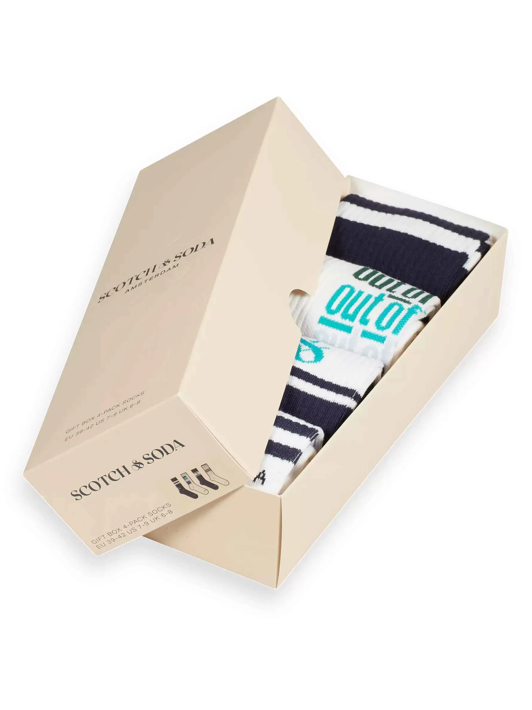 Flash Sale Scotch & Soda 4-Pack Giftbox Crew Socks