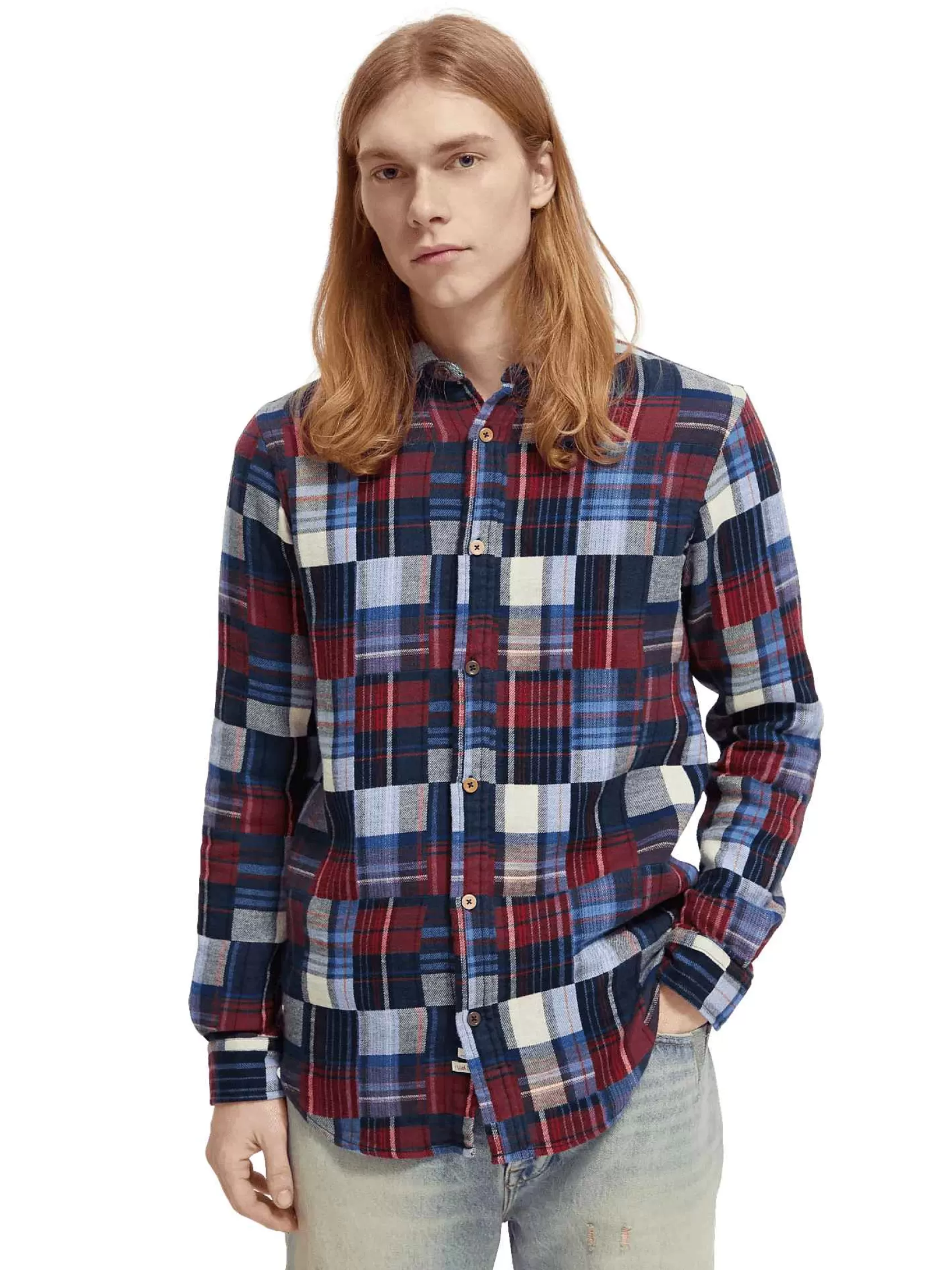 Fashion Scotch & Soda Checked Flannel Shirt