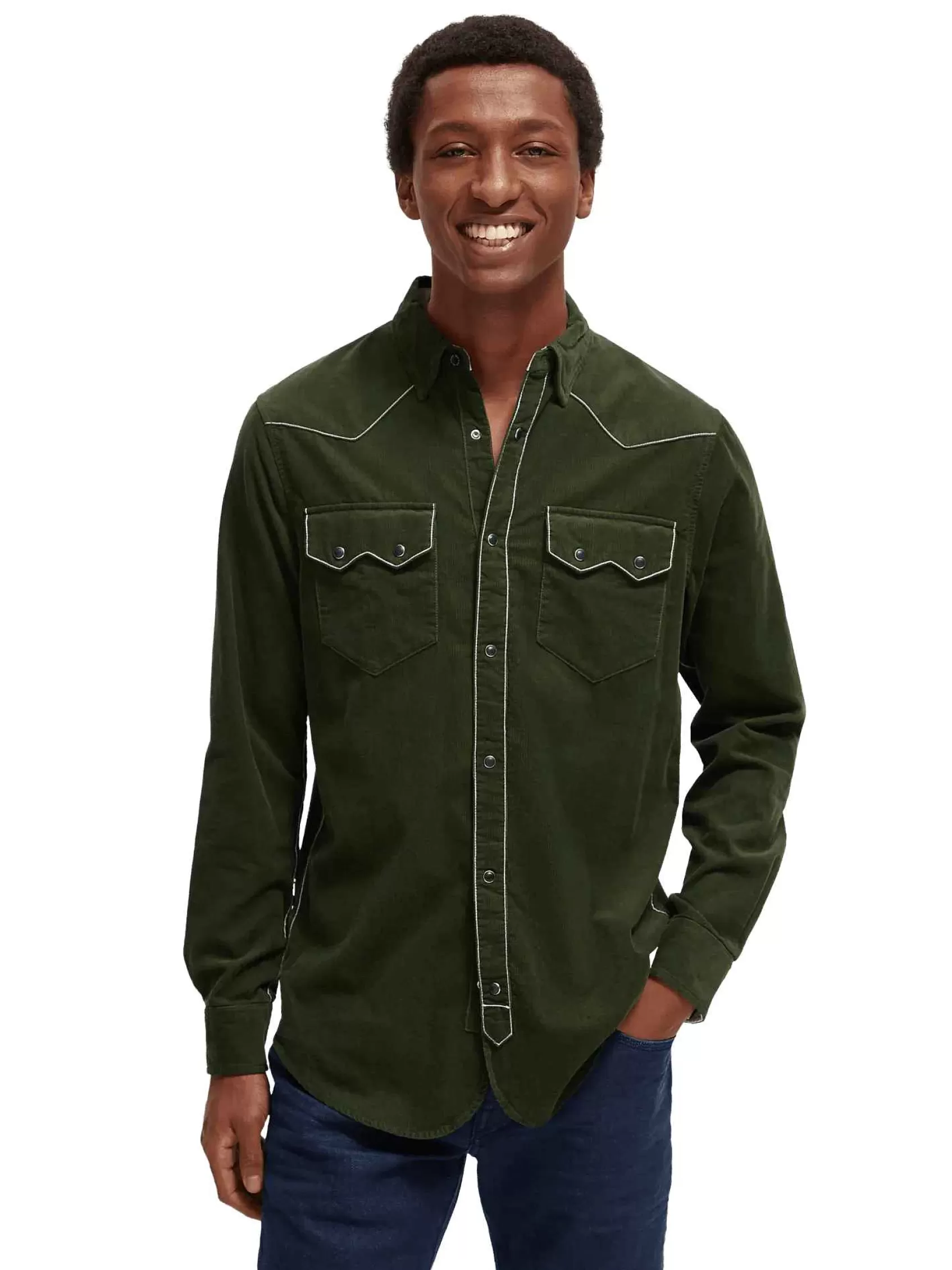 Discount Scotch & Soda Corduroy Western Shirt