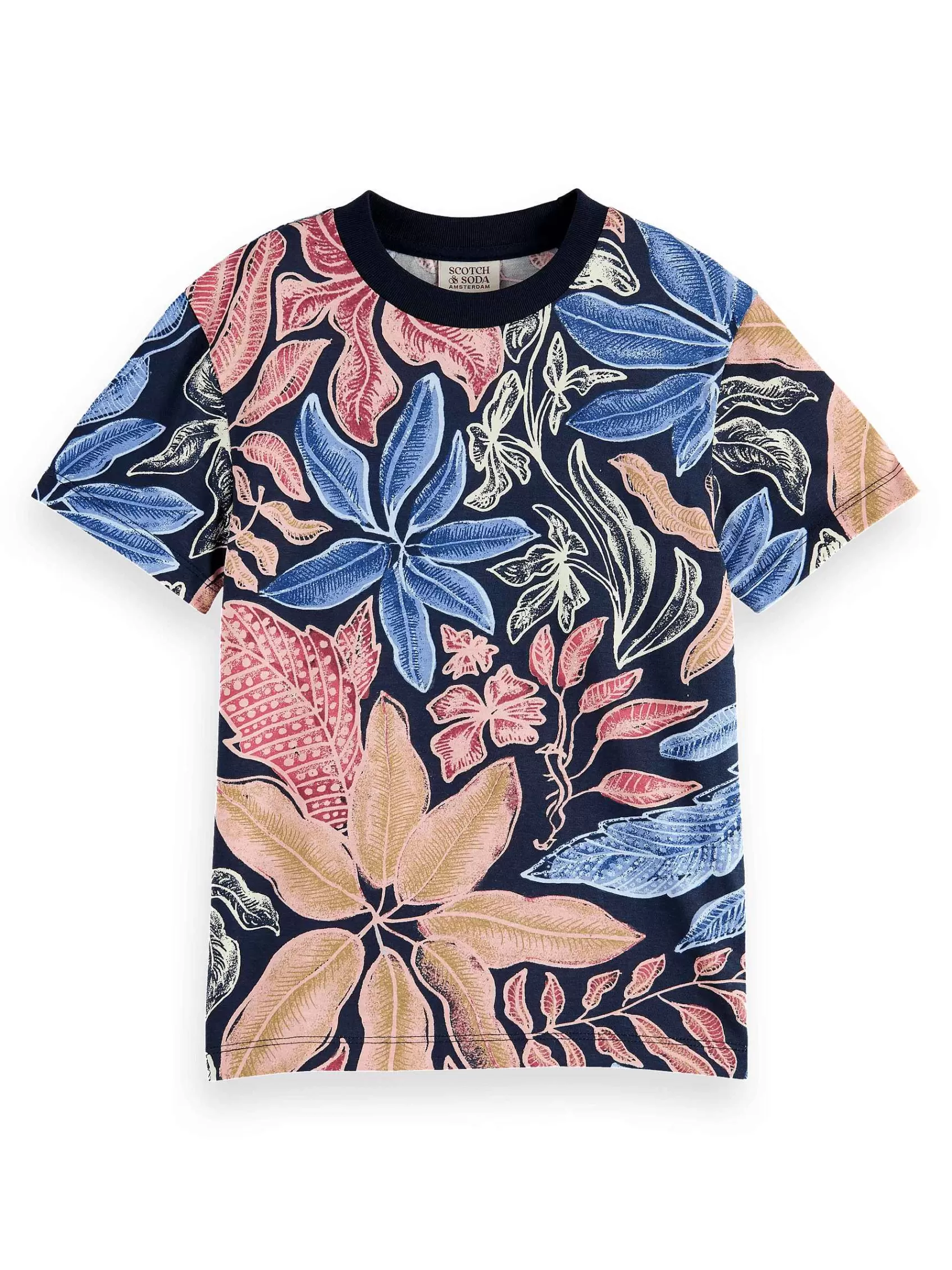 New Scotch & Soda Cotton In Conversion Relaxed-Fit All-Over Printed T-Shirt