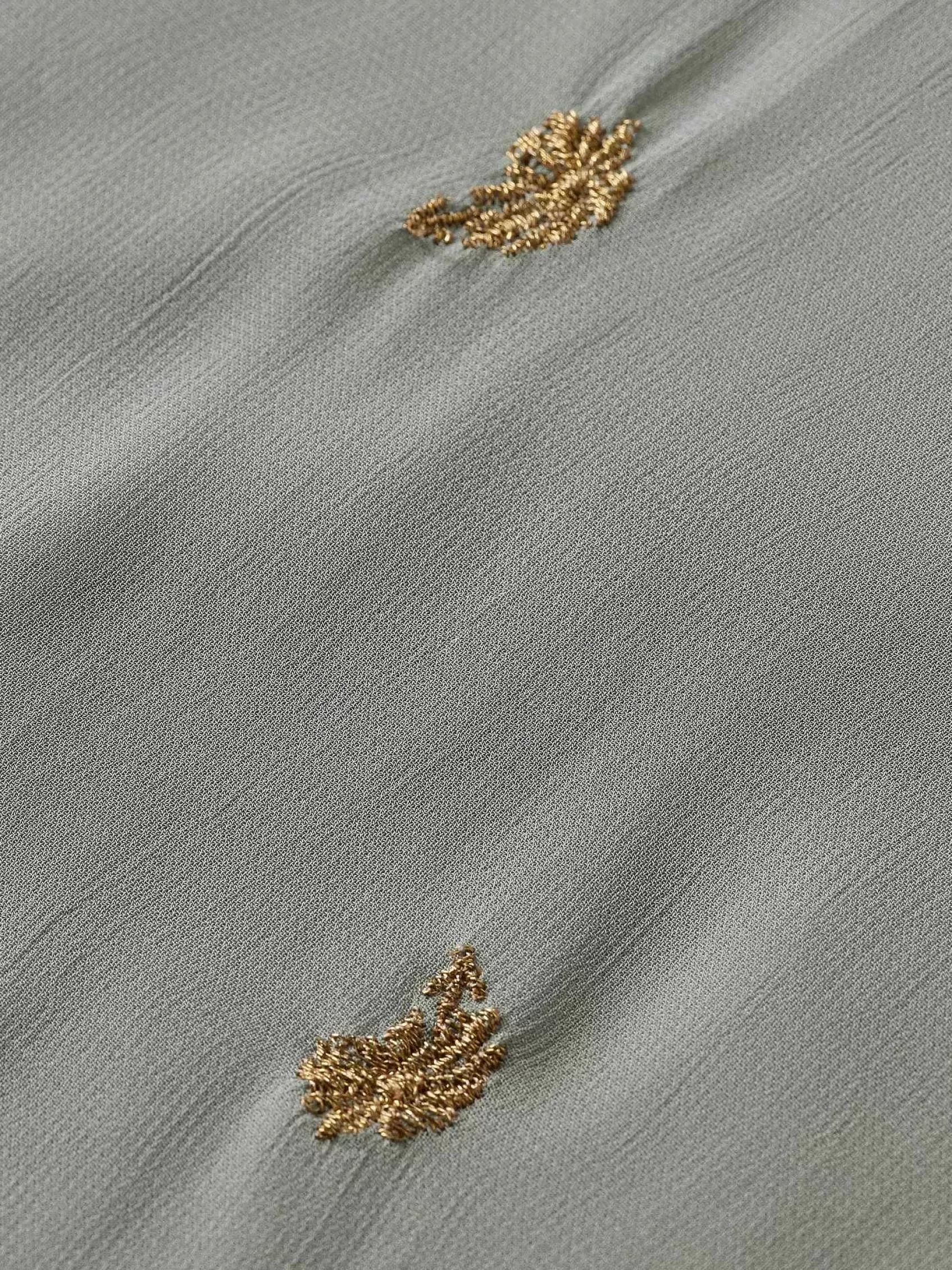 Cheap Scotch & Soda Embroidered Neck-Tie Blouse