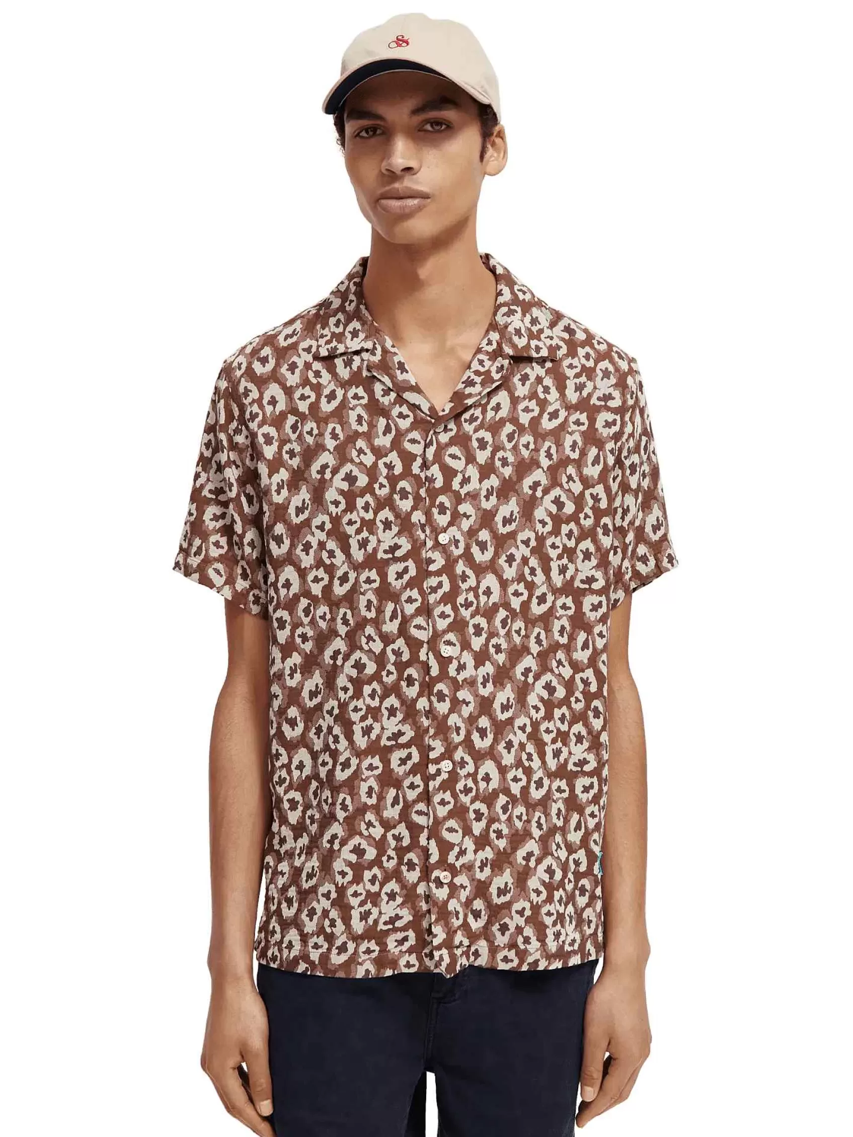 Flash Sale Scotch & Soda Jacquard Camp Shirt