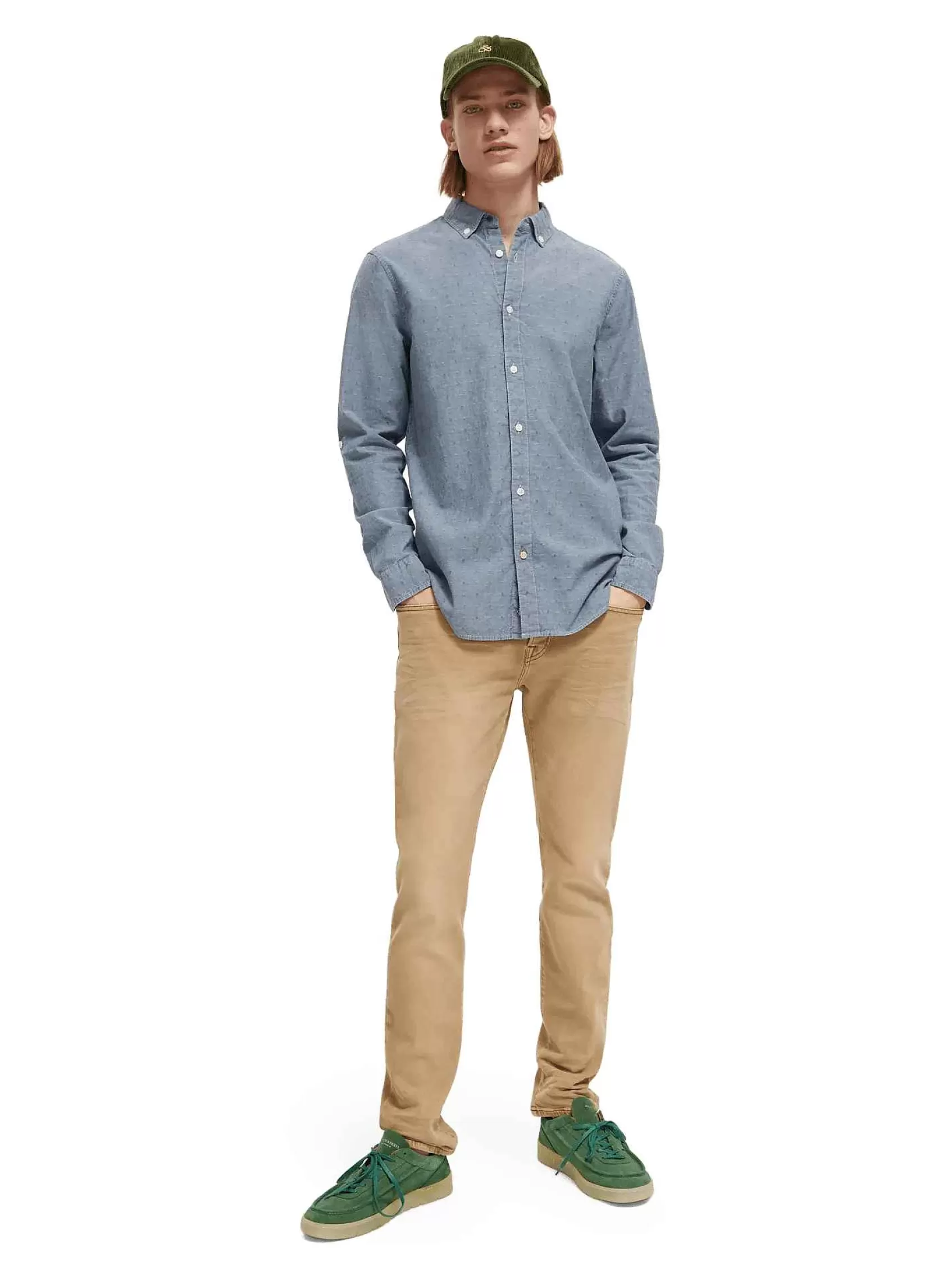 Cheap Scotch & Soda Long-Sleeved Buttoned Shirt With Sleeve-Adjustment