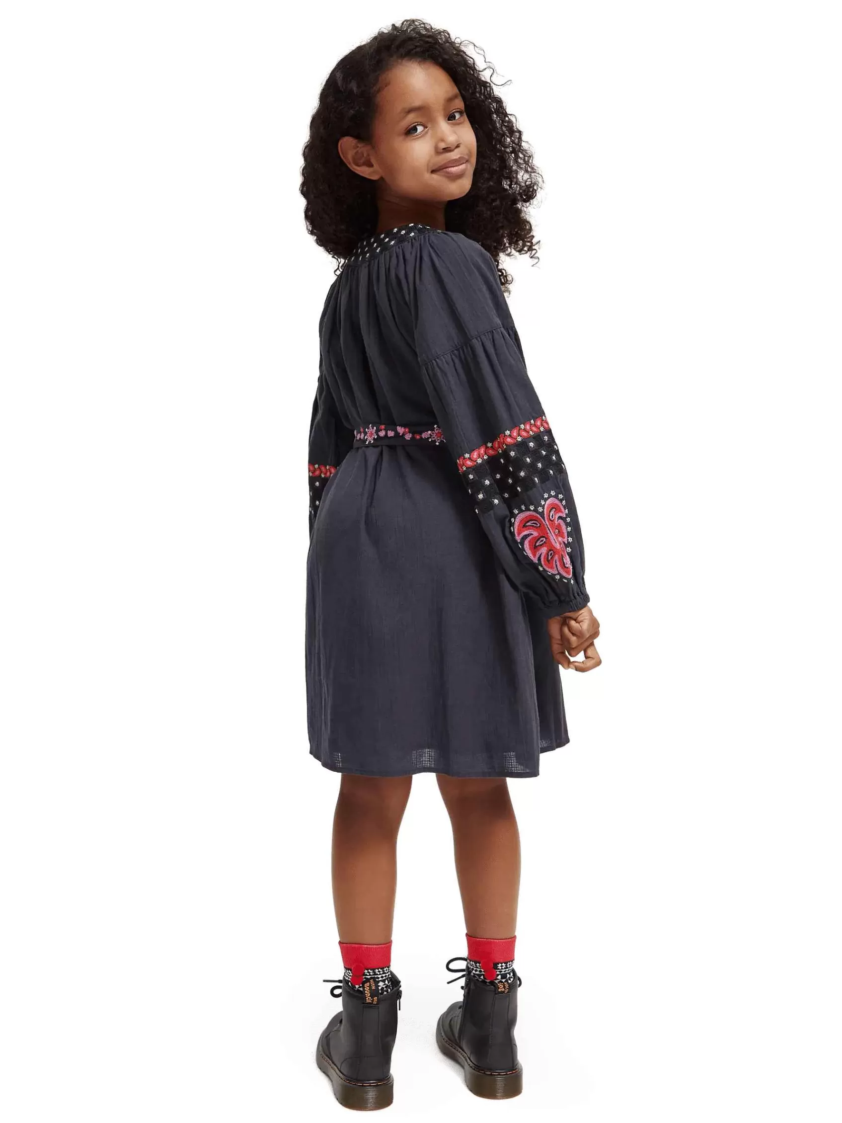 Clearance Scotch & Soda Long-Sleeved Embroidered Dress