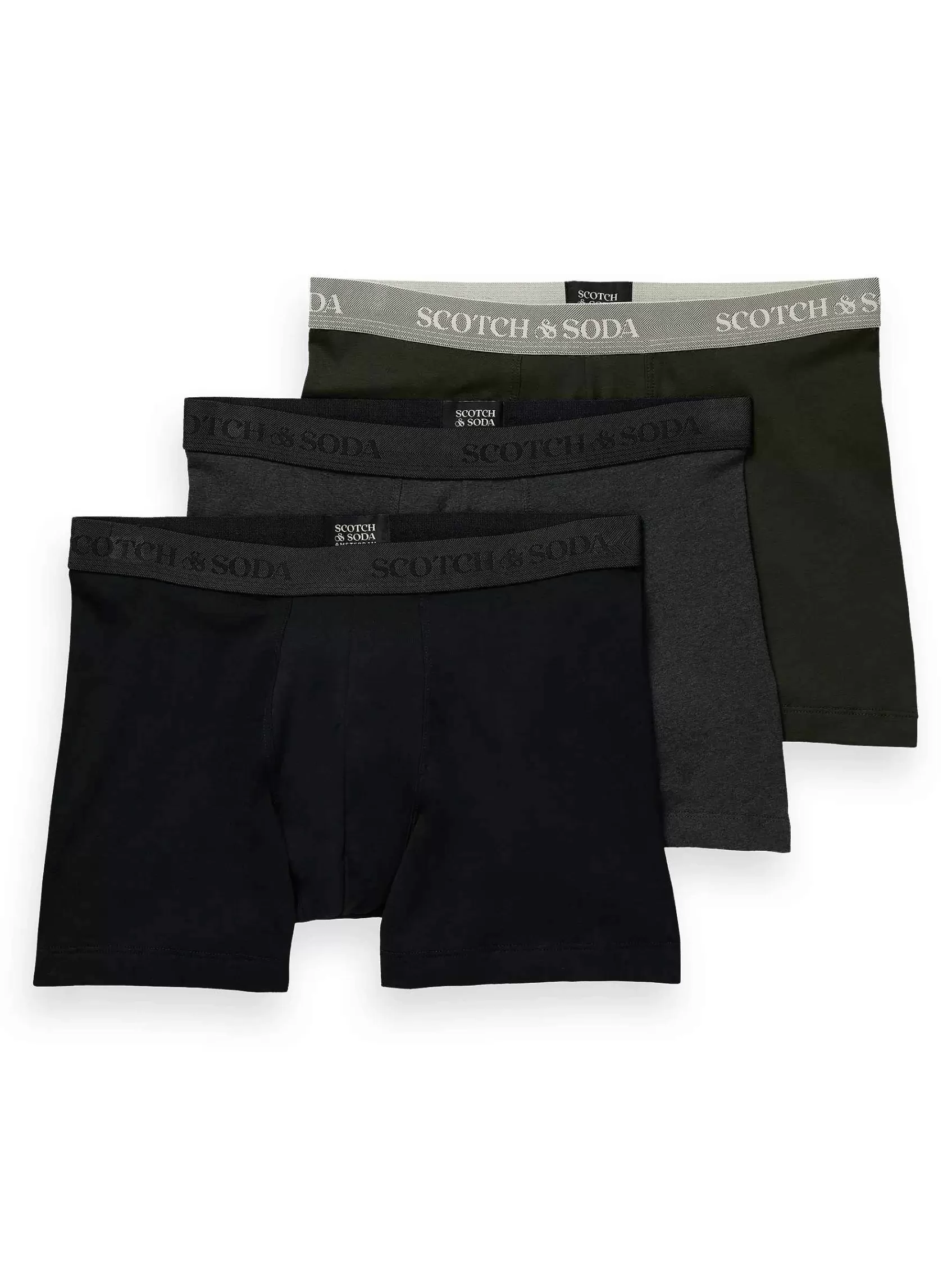 Store Scotch & Soda Men Base Herringbone Boxer 3P