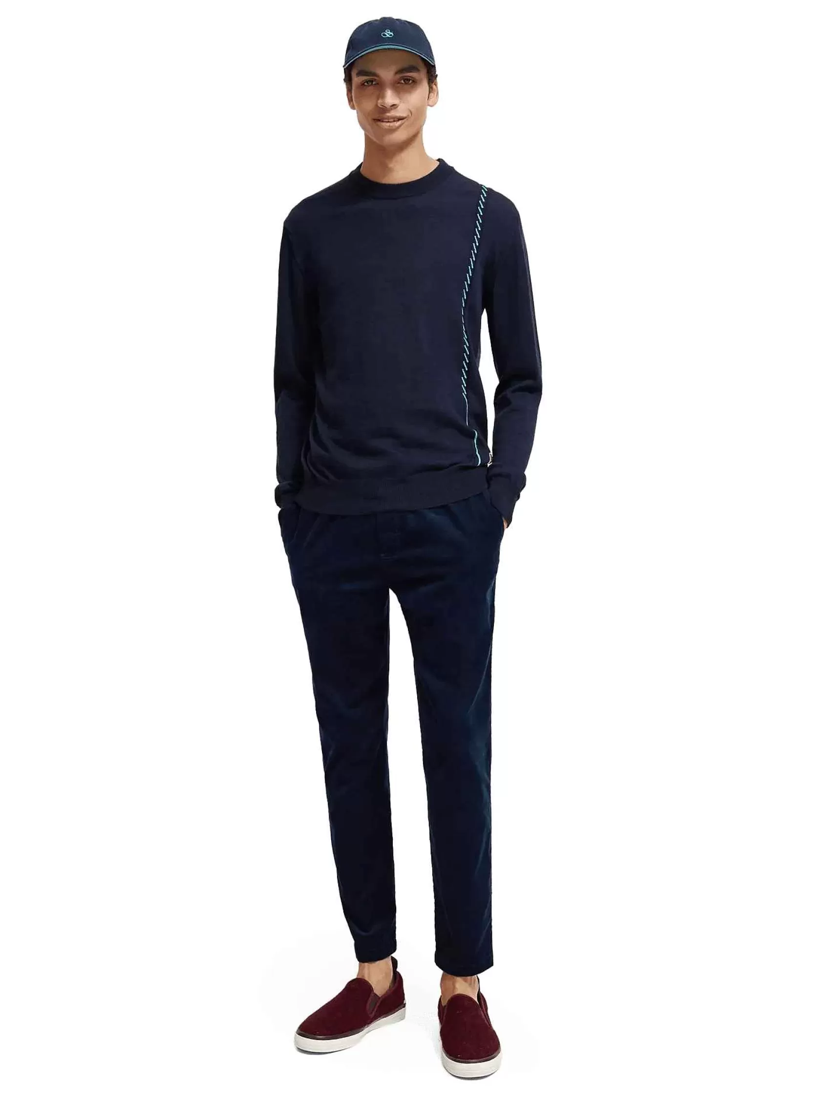 Discount Scotch & Soda Merino Wool Crewneck Sweater