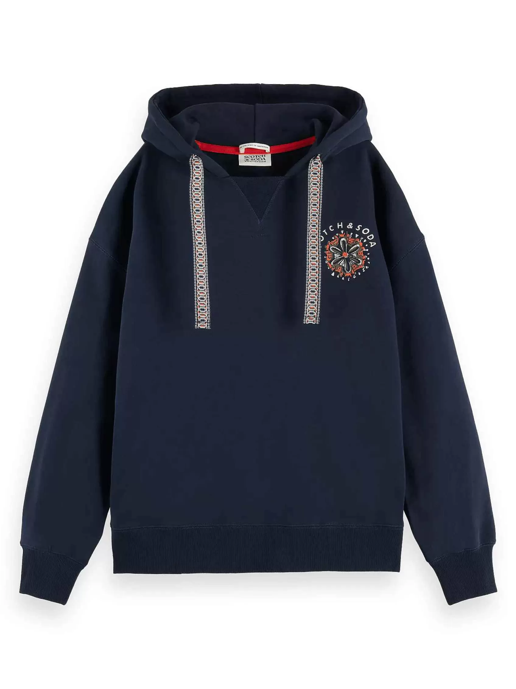 Clearance Scotch & Soda Oversized Fit Artwork Hoodie