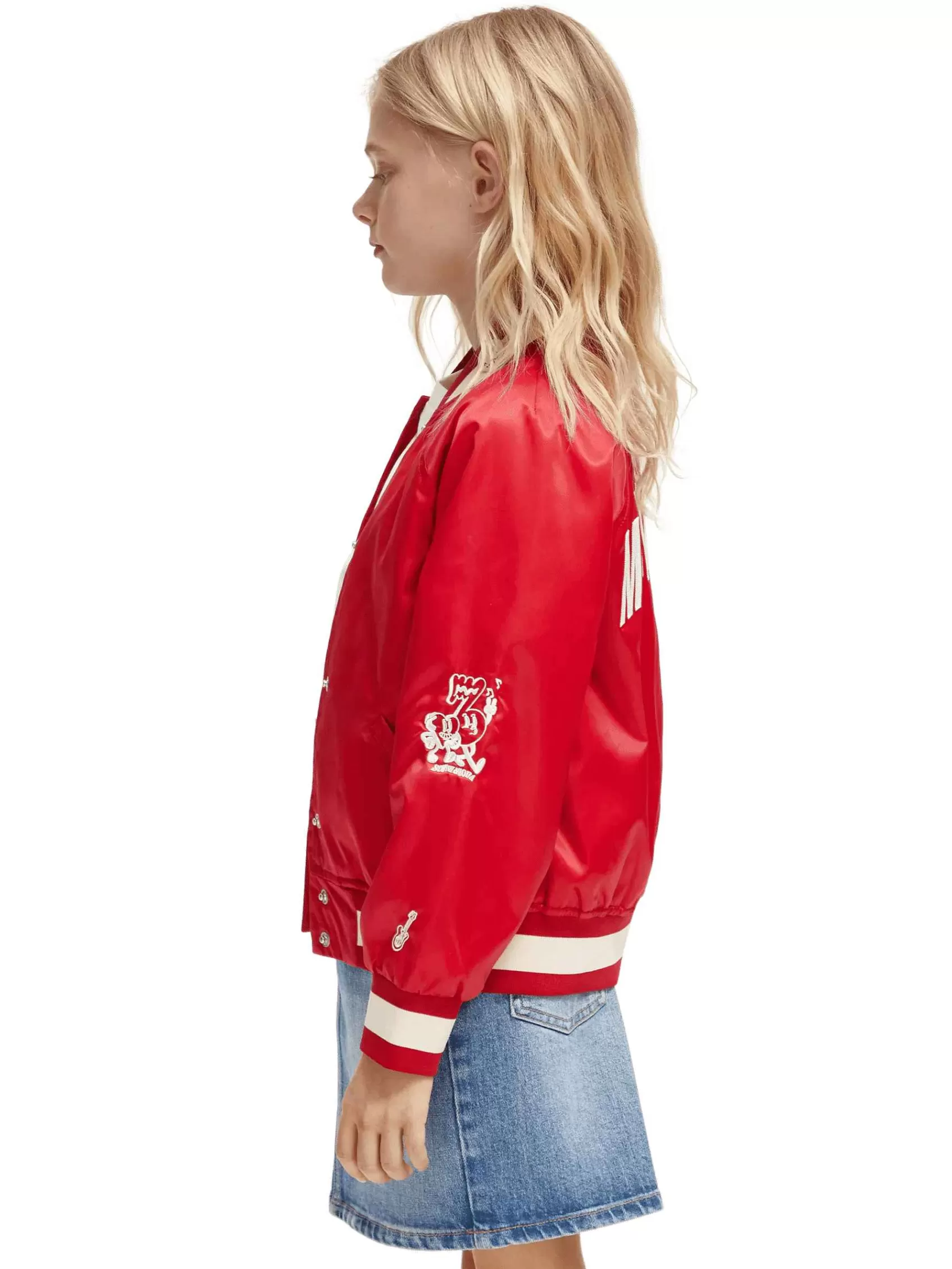 Discount Scotch & Soda Oversized Varsity Bomber Jacket