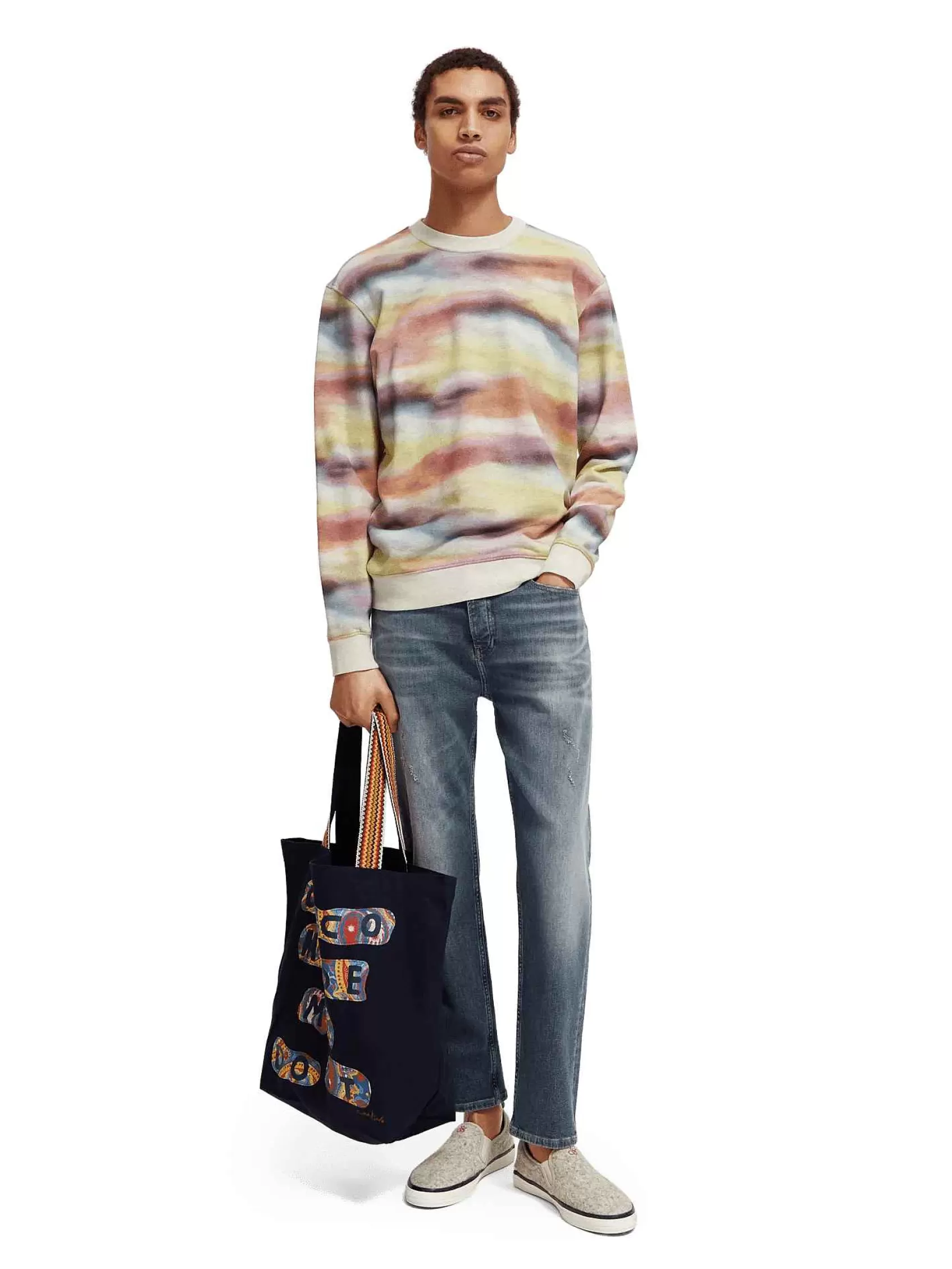 Flash Sale Scotch & Soda Printed Crewneck Sweatshirt