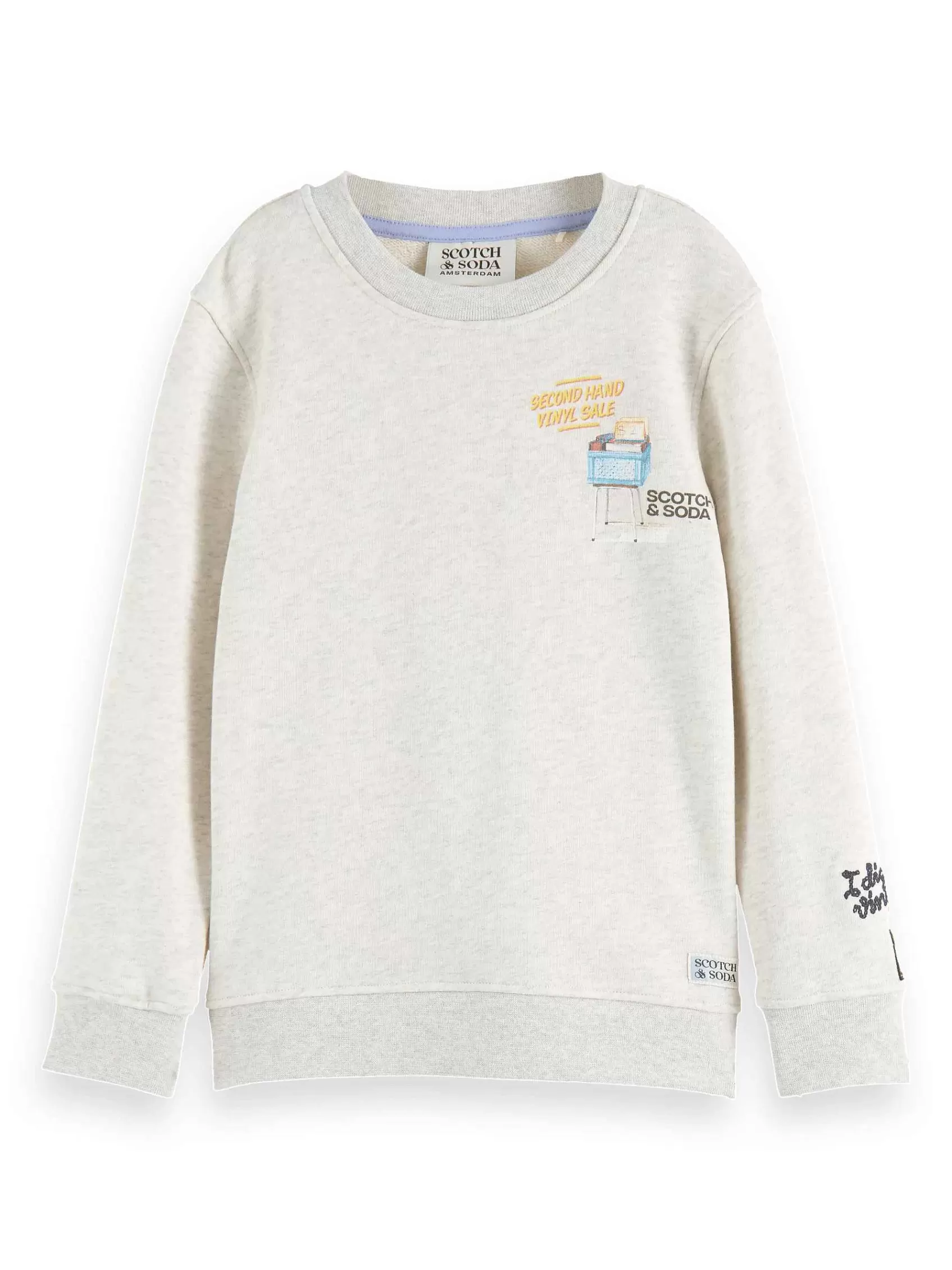 New Scotch & Soda Regular Fit Artwork Sweatshirt