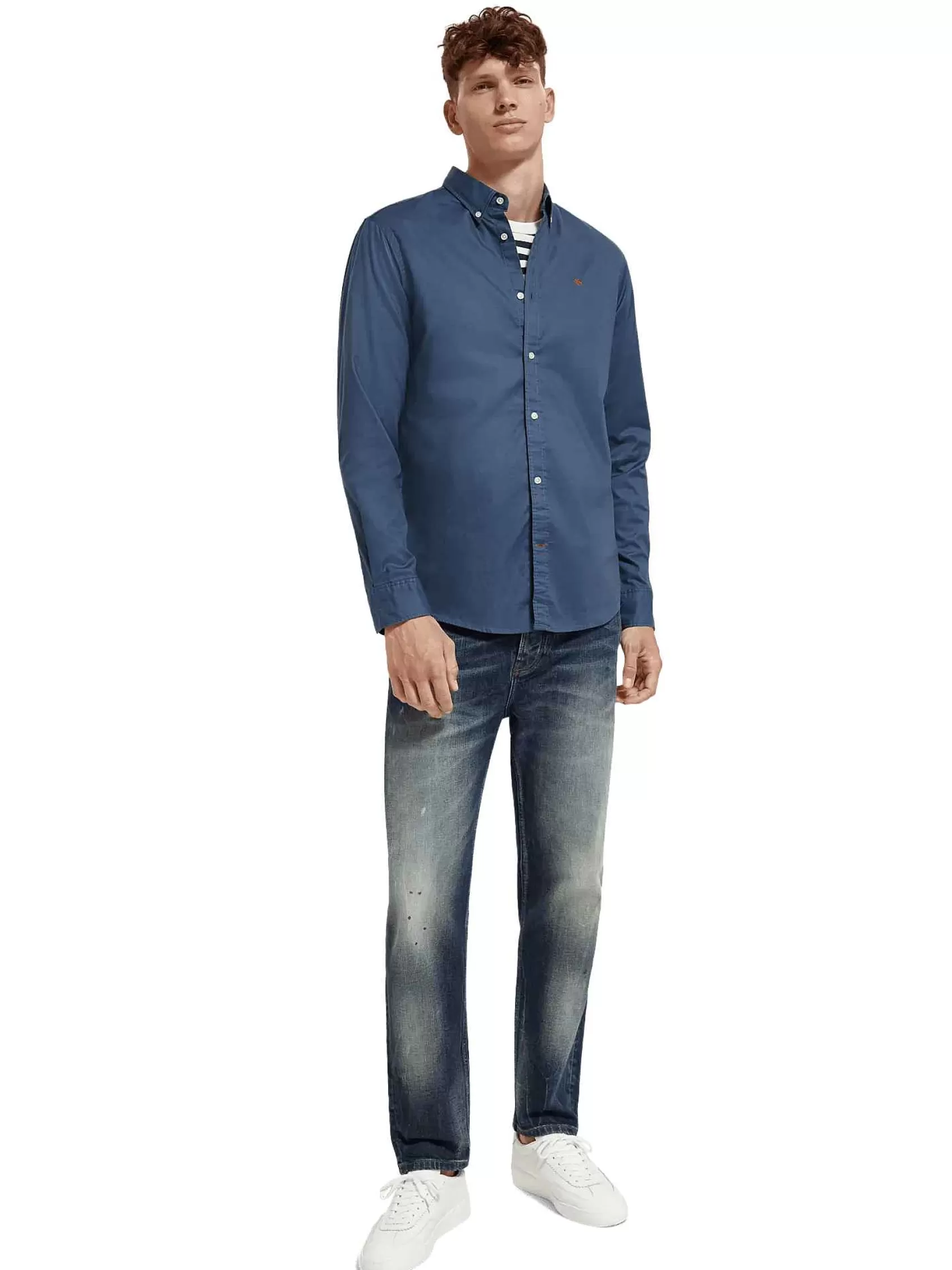 Discount Scotch & Soda Regular Fit Oxford Shirt