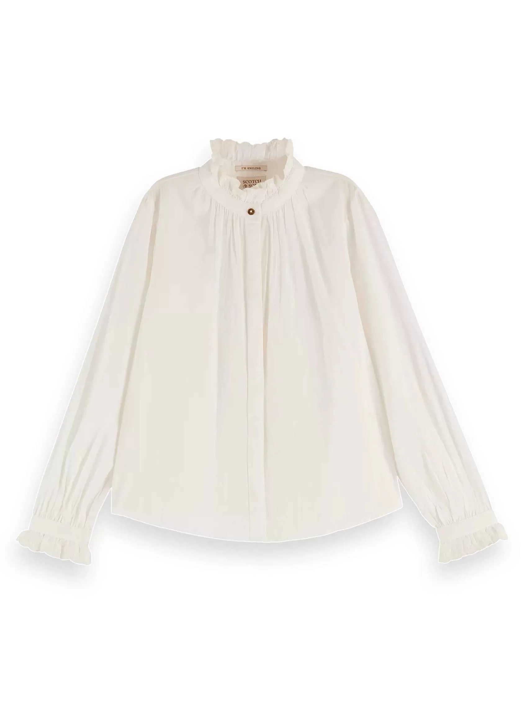 Best Scotch & Soda Ruffled Long-Sleeved Blouse