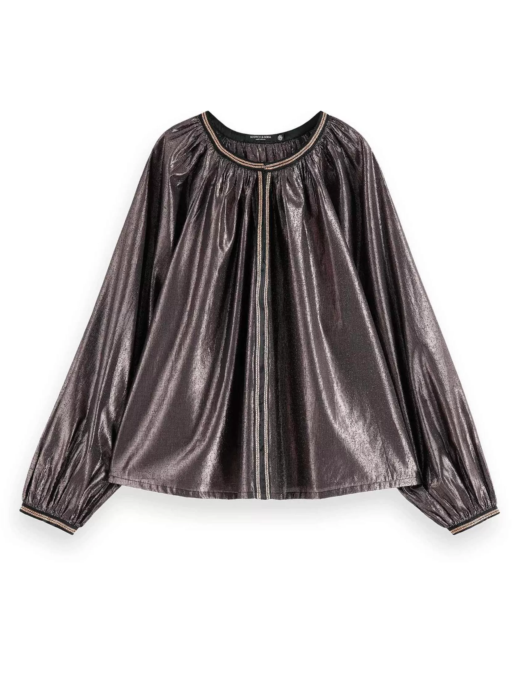 Cheap Scotch & Soda Shiny Balloon Sleeve Blouse