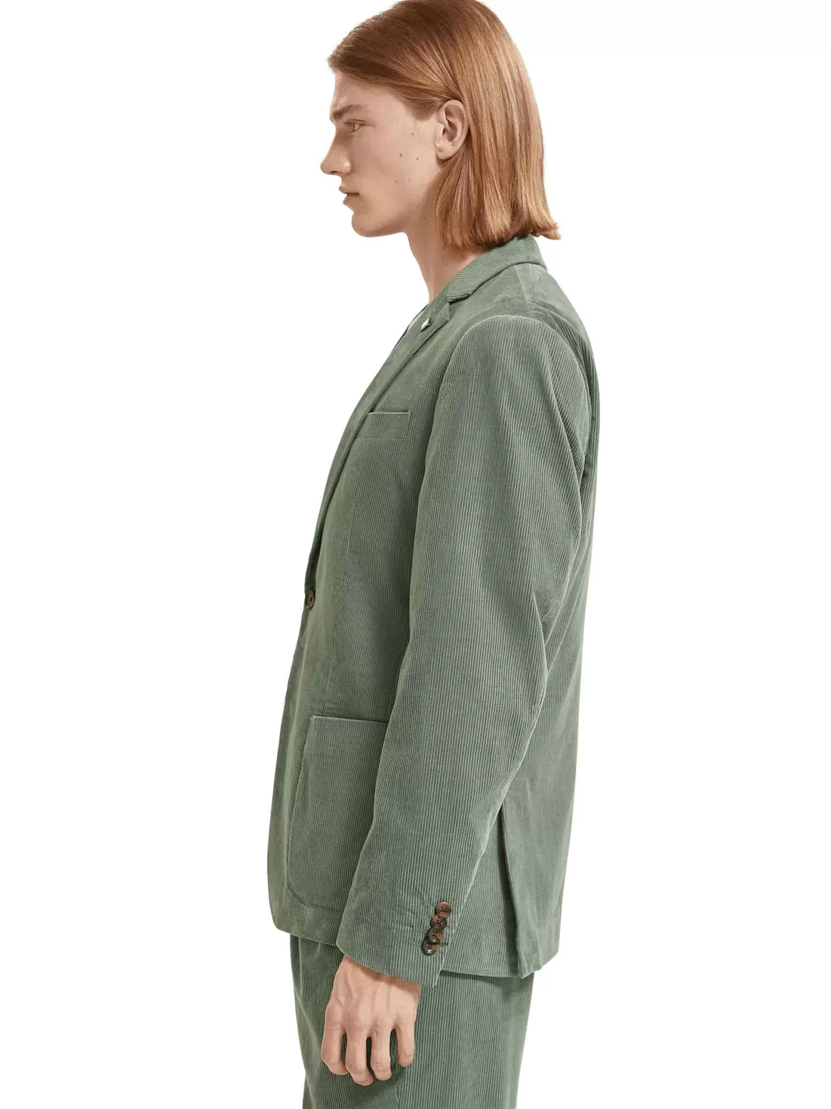 Store Scotch & Soda Single-Breasted Corduroy Blazer