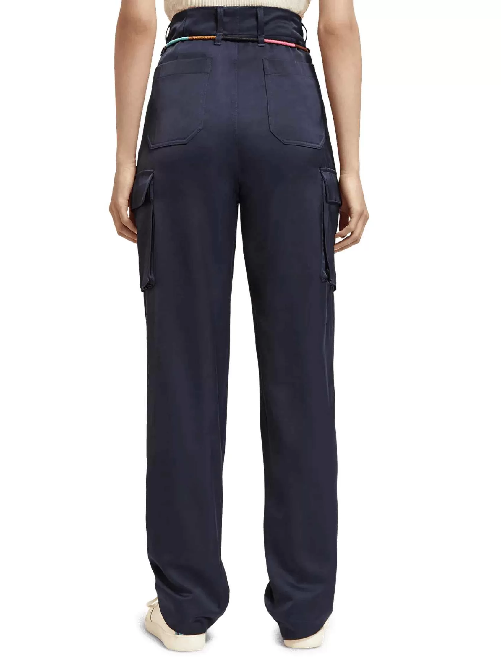 Cheap Scotch & Soda The Faye High-Rise Paper Bag Cargo Trousers