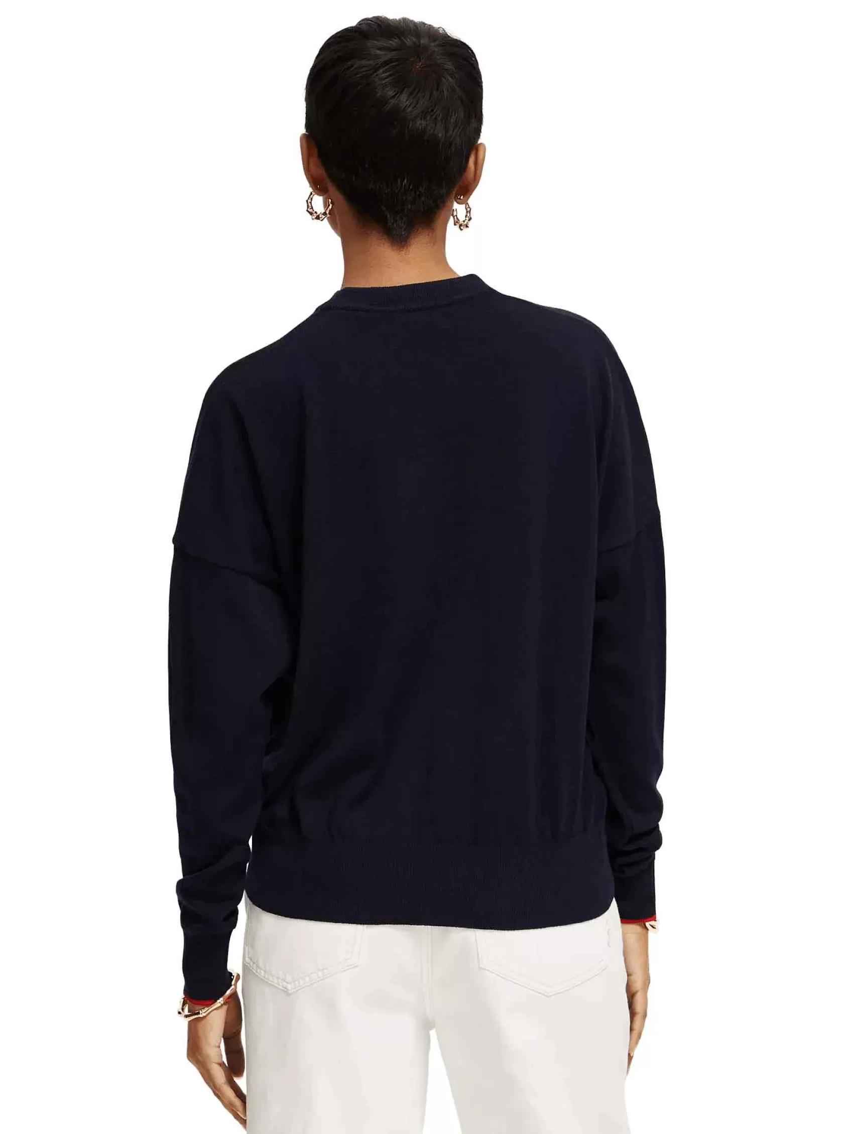 Best Sale Scotch & Soda The Free Spirit Peace Bird Crew Neck Pullover