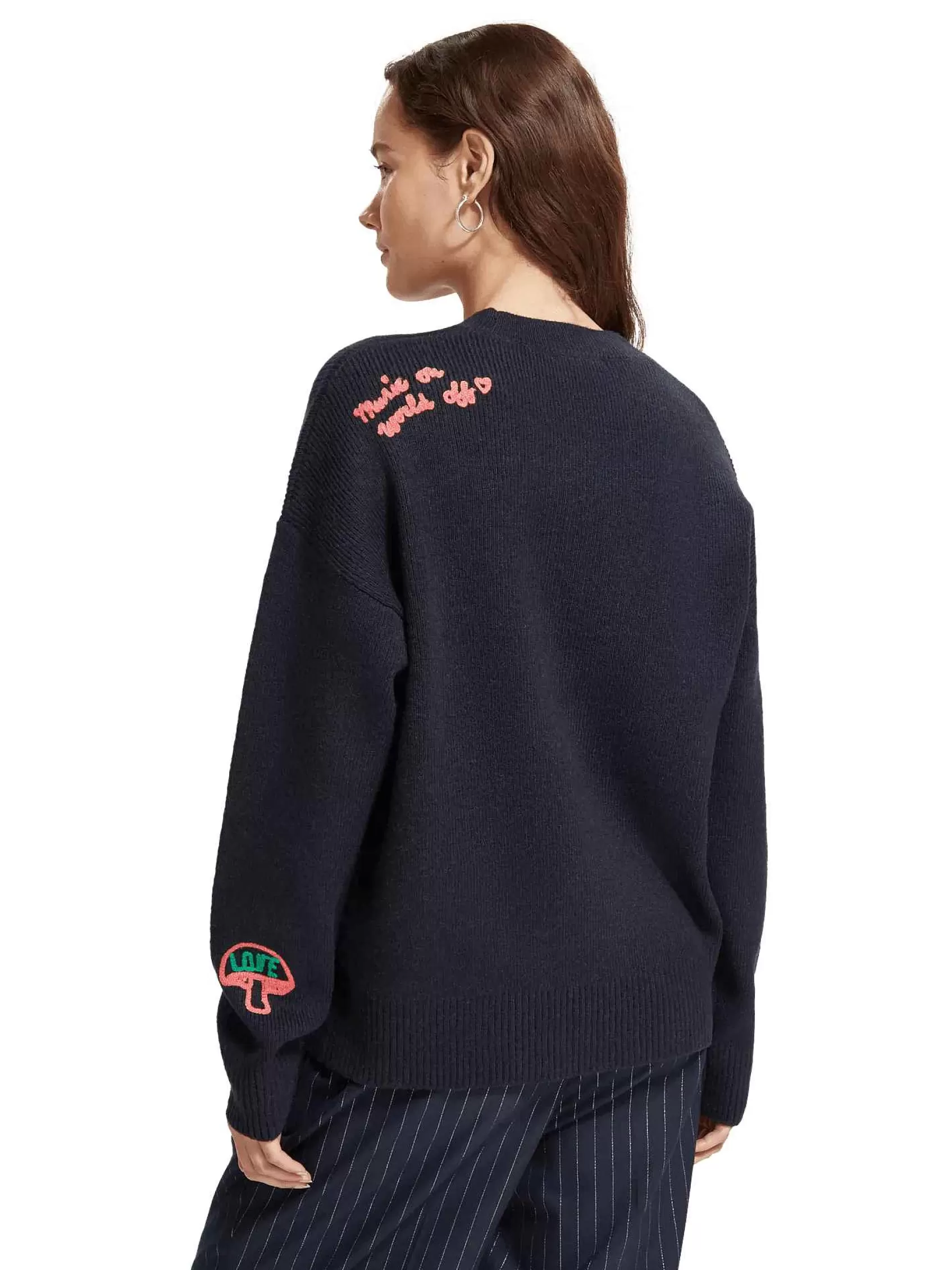 Best Sale Scotch & Soda Varsity Embroidered Pullover