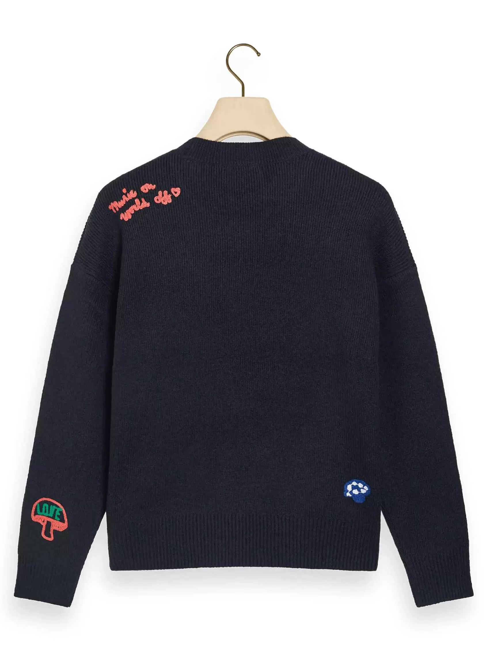 Best Sale Scotch & Soda Varsity Embroidered Pullover