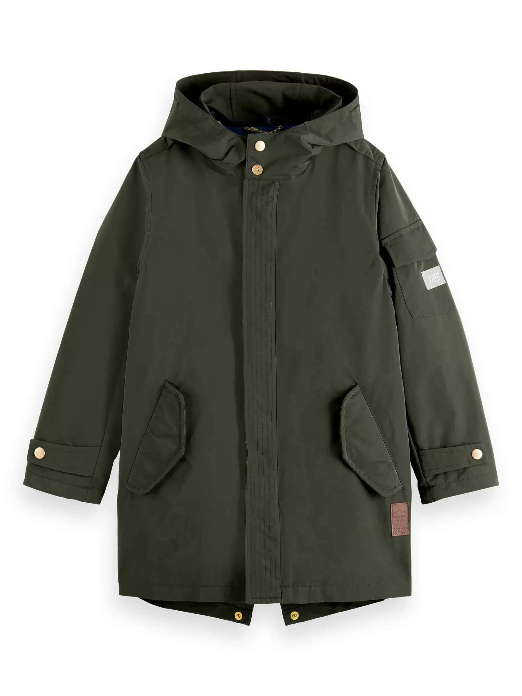 Sale Scotch & Soda Water-Repellent Teddy-Lined Parka