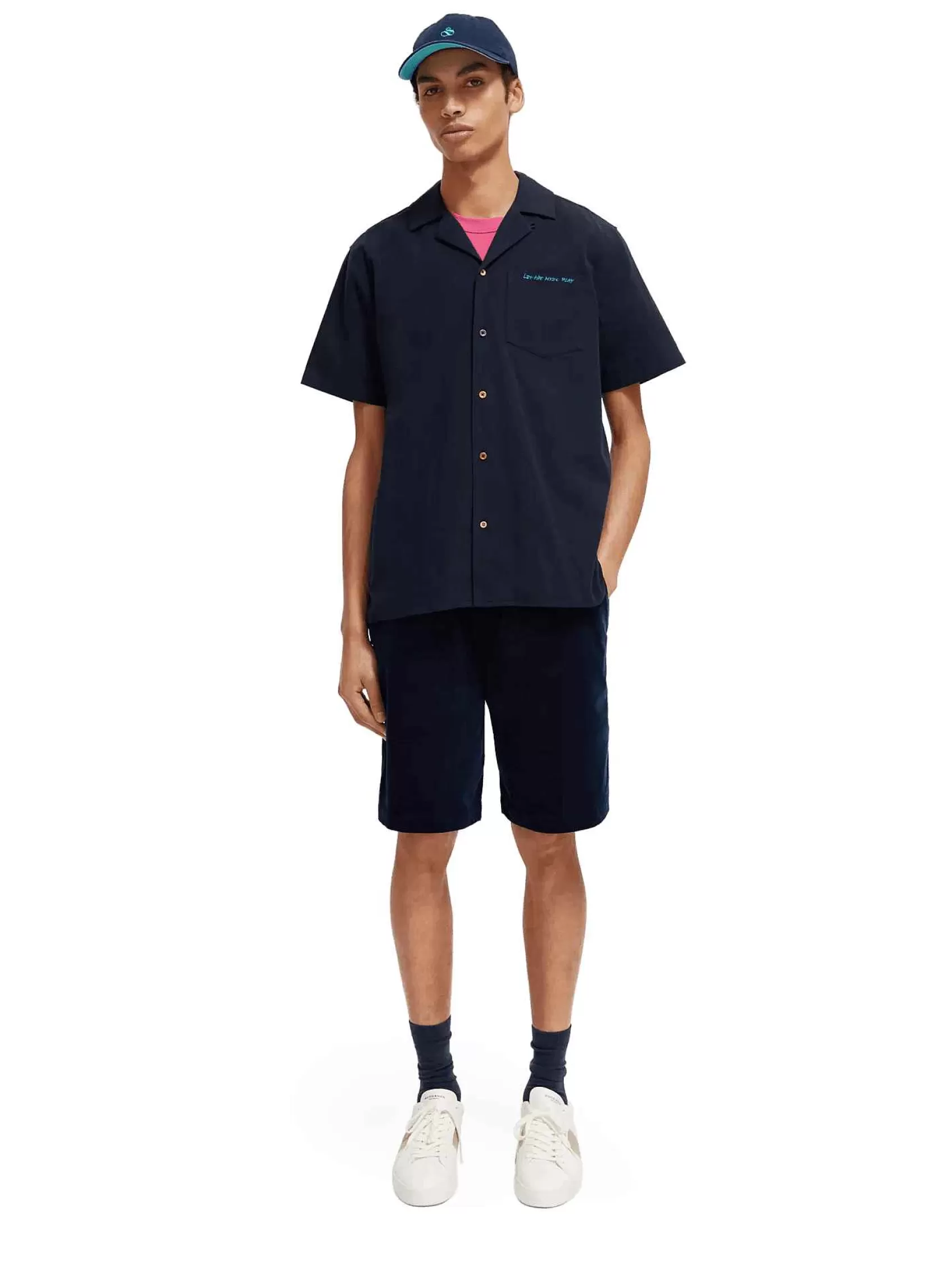 Discount Scotch & Soda Wide Fit Corduroy Shorts